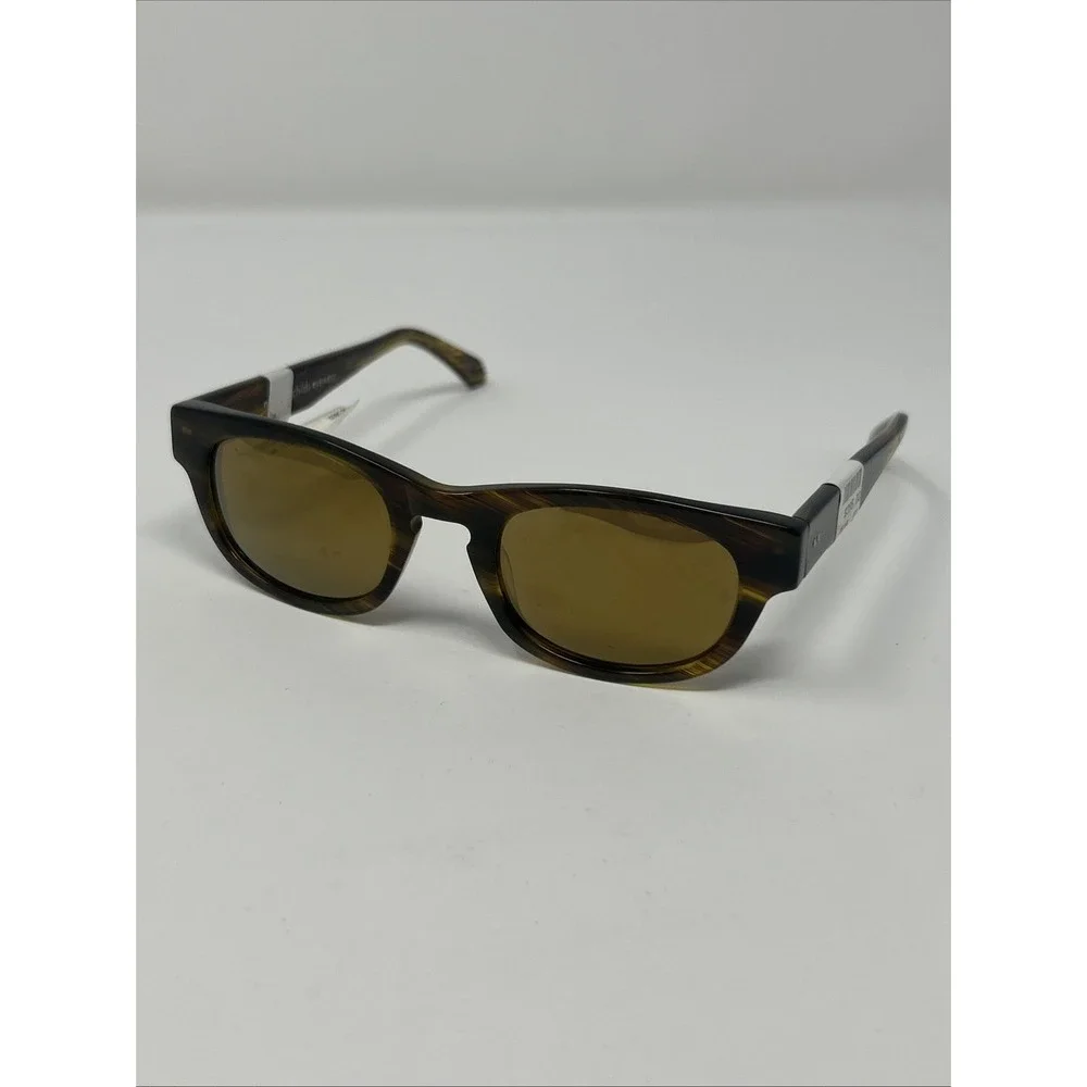NWT Norman Childs VINTAGE 02 Sunglasses 46-22-140 GF Child Gray Fade Green Frame